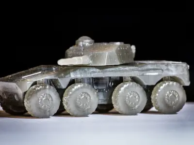 Rooikat Armoured Car 3D print model