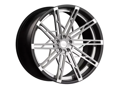 QUANTUM ZF-5 TWO PIECE CAR RIM 3D model