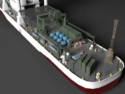 Fatih Ship 3D MODEL 3D model