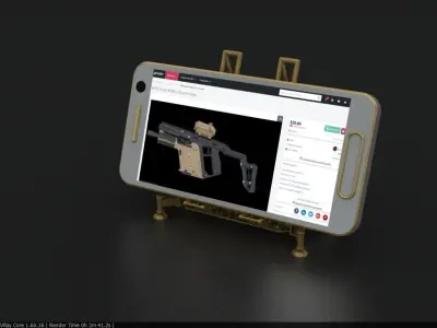 original design phone holder 3D print model