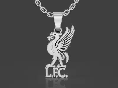 Liverpool Football Pendant 3D print model