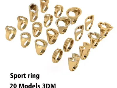 sport rings 20 models of 3dm 3D model