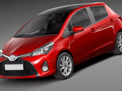 Toyota Yaris SE hatchback 5-door 2015 3D model