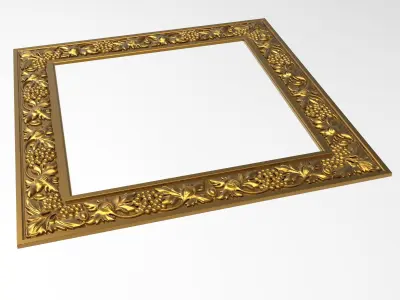 Carved Picture Frame 3D model