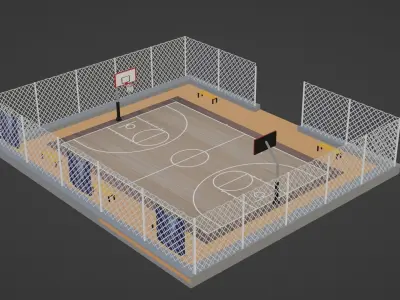 Basketball Stadium - Memphis Grizzlies Low-poly 3D model