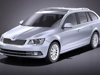 Skoda Superb Combi 2014 VARY 3D model