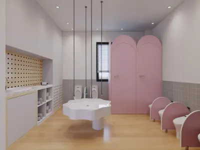 Kindergarten toilet 3D model
