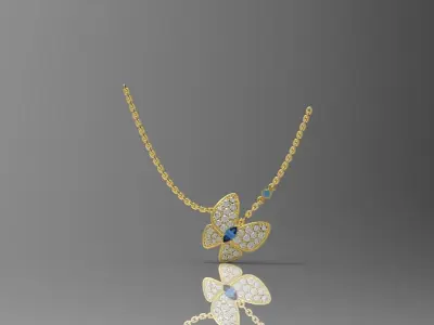 Pendant  butterfly N - 215 3D print model