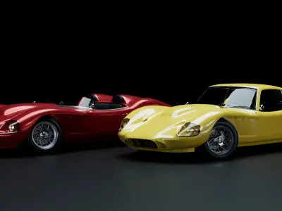 1950s-1960s classic sport car pack