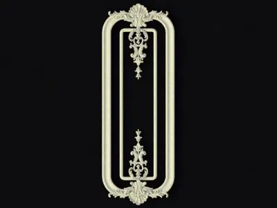 Central decor ornament for furniture 3D model 897