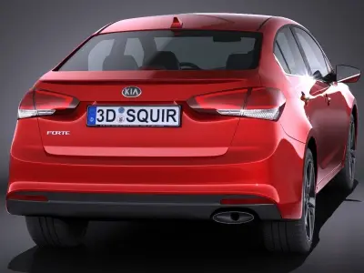 Kia Forte 2017 3D model