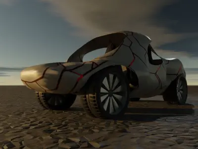 car 7 Low-poly 3D model