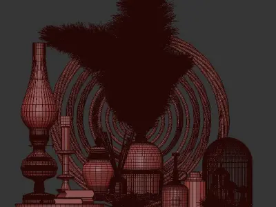 decorative set 13 3D model