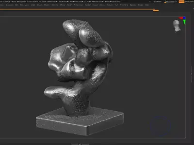 Modern Abstract Decorative sculpture 3d print model 133 3D print model