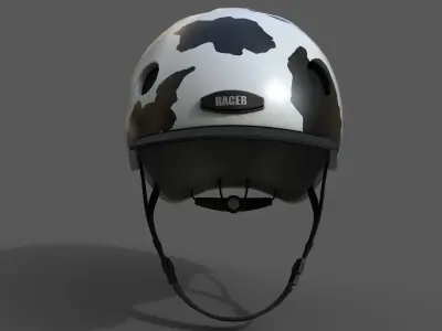 Helmet sport Color 3d model Generic camp human  Low-poly 3D model