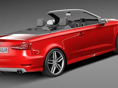 Audi S3 Cabriolet 2015 3D model