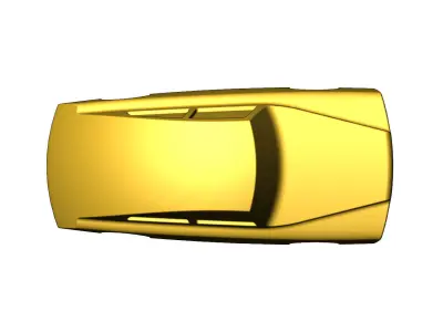 Automotive car relief brass sculpture decor ornament 3D print model