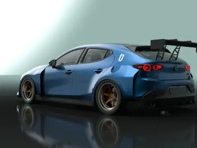 Mazda 3 TCR Replica 3D model