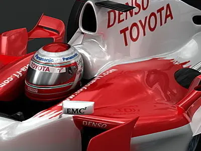 F1 2008 Toyota TF108 3D model