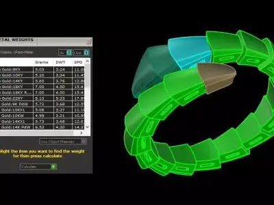 Serpenti plain ring 3D print model