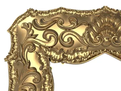 Carved Picture Frame 3D model 34