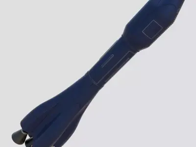 Medium-Lift Space Rocket 3D model