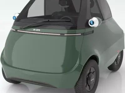 Microlino electric scooter car Khaki 3D model