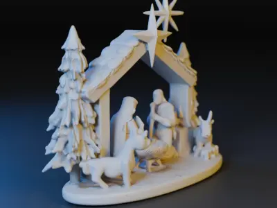 nativity scene 3D model