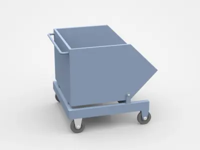 Industrial Self Dumping Hopper 3D model