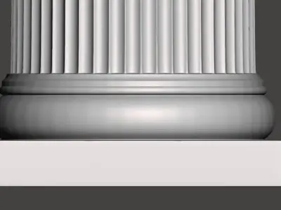 Doric Column with relief - 3d model for CNC - DoricColumnCFC02 3D model