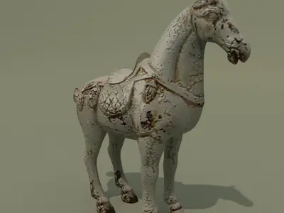 Horse Statuette P 3D model
