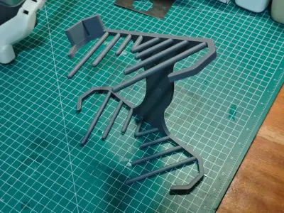 Wall Mount Shoe Display V2 3D print model