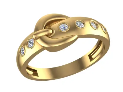 Belt Ring Stone 2025 3D print model