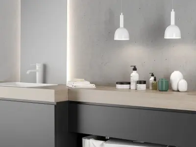 Scavolini QI Bathroom furniture set 2 3D model