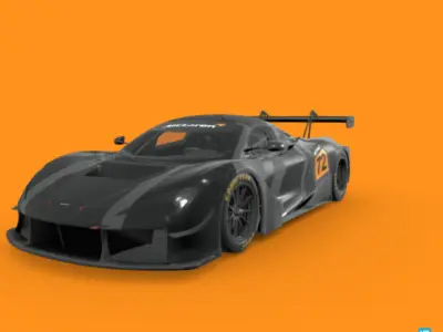 High-Performance McLaren GT3 Race Car 3D Model 3D model