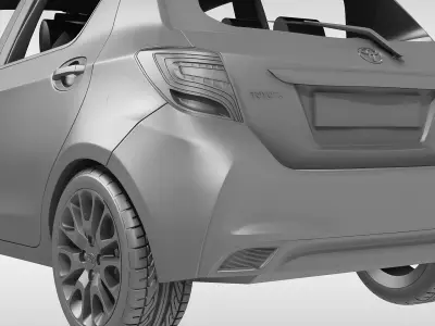 Toyota Yaris 2015  3D model