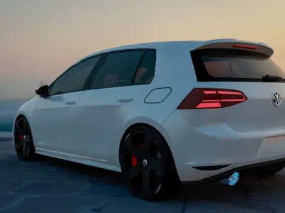 Golf GTI 2014 3D model