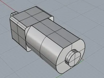 N20 geared motor 3D print model