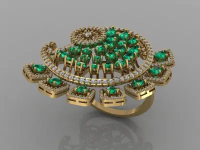 fashion ring 3D print model buy