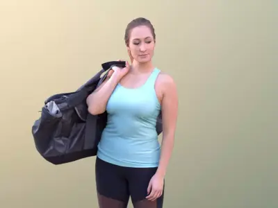 Rocio 10573 - Walking Sport Girl Low-poly 3D model