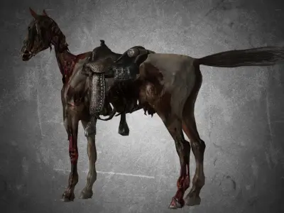 Horse Pack 03 - 6 MODEL 3D model