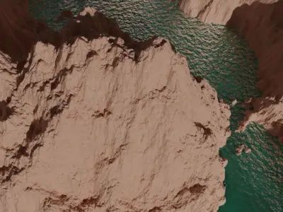 Diving into the World-  Realistic 3D Animation of Canyon Free 3D model
