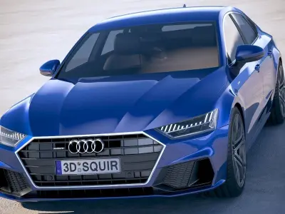 Audi A7 S-line Sportback 2018 3D model