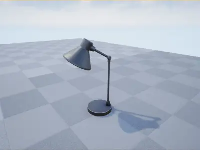 Black Desk Lamp 3D model