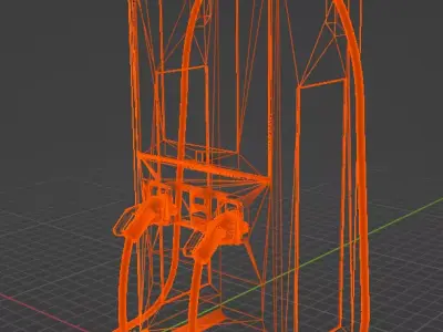Electric Vehicle Charging Station 3D model
