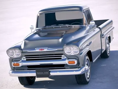 Chevrolet 3100 Apache Pickup CG 1958 3D model