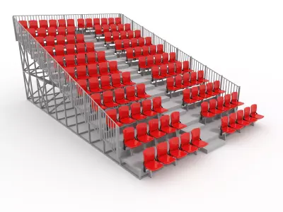 Bleachers 30 3D model