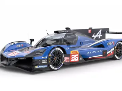 Alpine A424 LMDh 2025 WEC 3D model