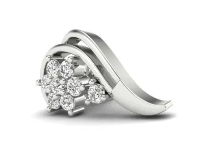 LUXURY DIAMOND EARRINGS  3D print model