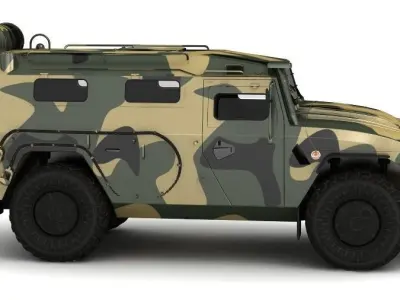 GAZ TIGR 3D model 3D model